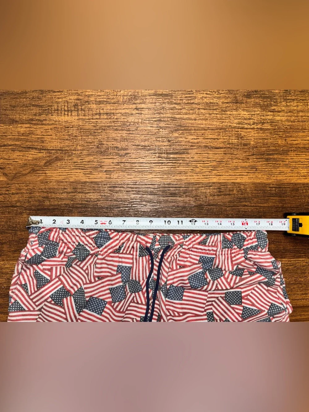 Hurley Men's Red, White & Blue Flag-Print Swim Shorts